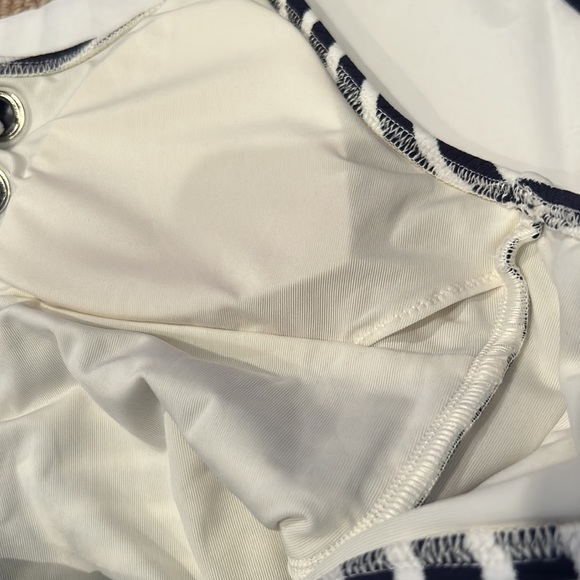 NWOT AERIE ribbed lace up stripe one piece swim size S/M - Picture 9 of 11